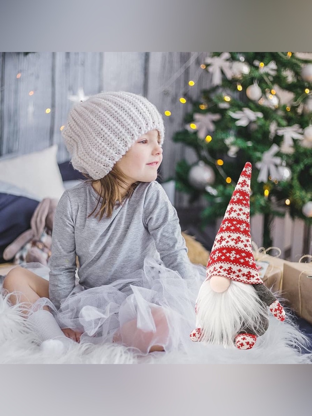 lChristmas Decorations: A plush Swedish gnome—perfect for Scandinavian